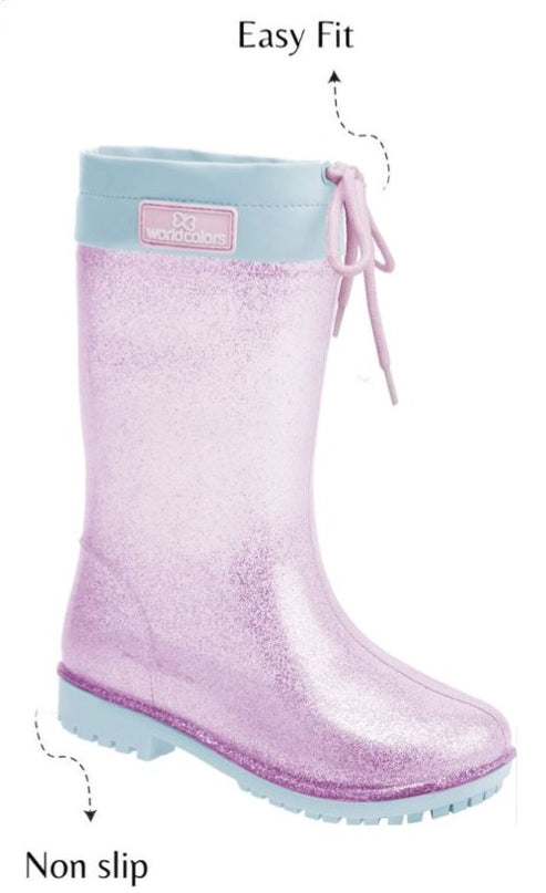 World Color Girl's Rain Boots