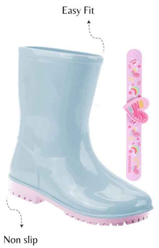 World Color Girl's Rain Boots