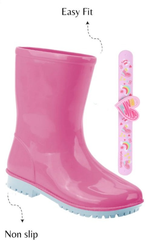 World Color Girl's Rain Boots