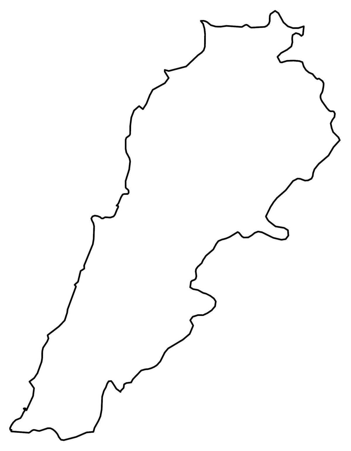 Lebanon Map